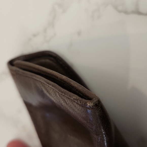 Authentic Christian Dior Vintage Leather Brown Coin Purse - Picture 9 of 10